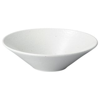 白粉引 8.0浅ボール 中華食器 ボール（L） 業務用 日本製 磁器 約24.5cm 麺皿 めん皿 つけ麺 アジアン料理
