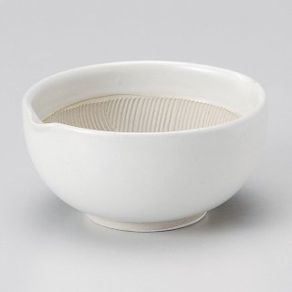 白マット波紋櫛目丸型3.5寸すり鉢 和食器 すり鉢関連 業務用