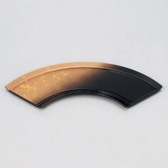 新品　扇面前菜皿　銀雲流渕黒　扇面色彩盛器　黒塗　セット 新品 扇面前菜皿 銀雲流渕黒 扇面色彩盛器 黒塗 セット