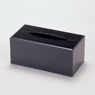 ティッシュボックス 黒 箱付 漆器 ティッシュボックス・ダストボックス 業務用