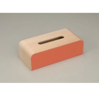 ウッディ ティッシュBOX オレンジ 漆器 ティッシュボックス・ダストボックス 業務用