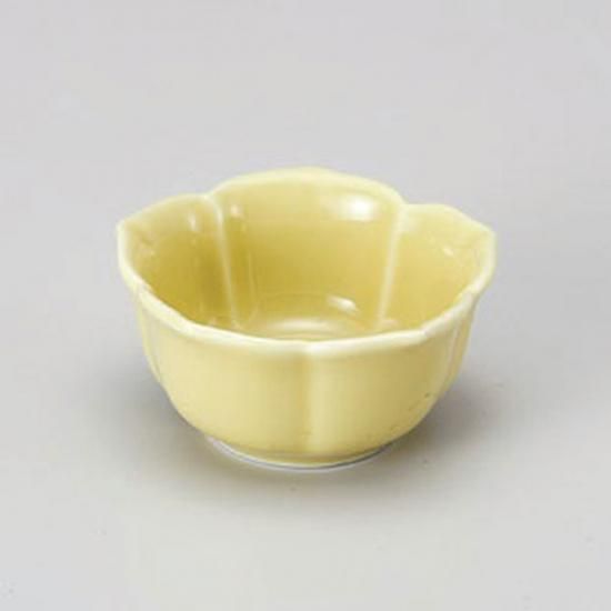 黄交趾 煮物 6点 丼 どんぶり 蓋付碗 花紋 黄色 蓋向 蓋物 和食器 黄