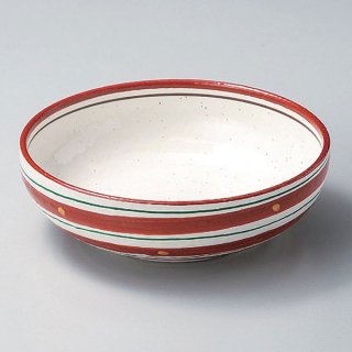 赤絵二色渦6.5鉢 20cm 和食器 麺皿・麺鉢 業務用