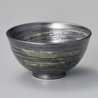 黒渦丸碗（小） 和食器 飯碗 業務用 約11.4cm
