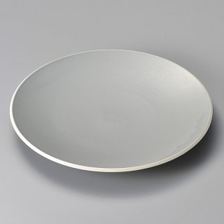 カルマ・マットグレー30.5cmプレート 和食器 丸大皿 業務用 