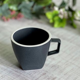 KOYO 12931052 カルマ カーボンブラック コーヒーカップ 約210cc 洋食器 コーヒー 日本製 業務用