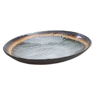 万象縄目楕円皿 （あかね） 和食器 楕円皿 業務用 約24.3cm