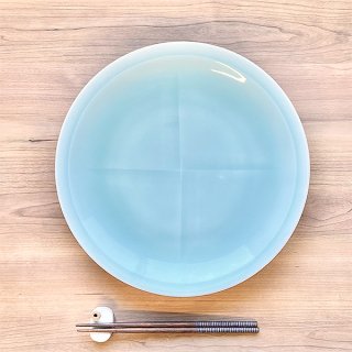 青白磁 丸10.0皿 和食器 丸皿（大） 業務用 約30.5cm 在庫処分品 数量限定 セール 