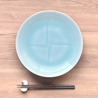 青白磁丸高台8.0皿 和食器 丸皿（中） 業務用 約25.2cm 在庫処分品 数量限定 セール 
