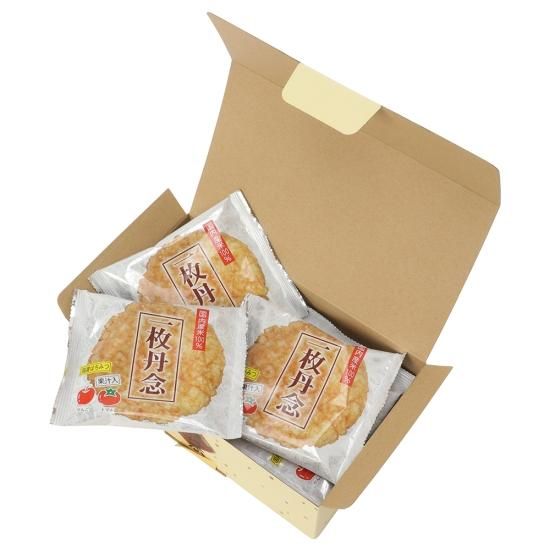 無添加おかき【一枚丹念(8枚箱入り)】米油で揚げています。浪速