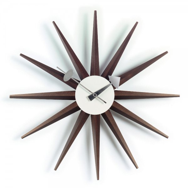 Vitra Sunburst Clock Walnut