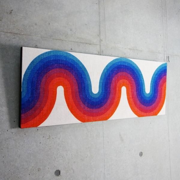 パネル生地　MAY Collection Decor 1 -Curves 2- Fabric Panel - MID-Century MODERN
