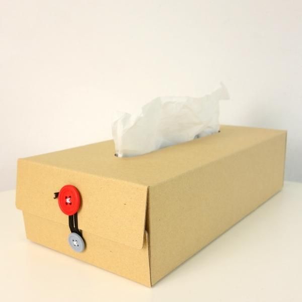 Button Tissue Box