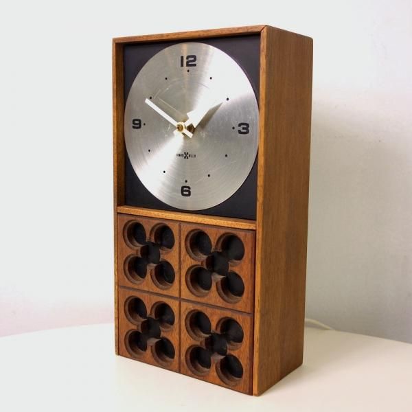 Meridian Wood Table Clock Model No.574 (Electric)