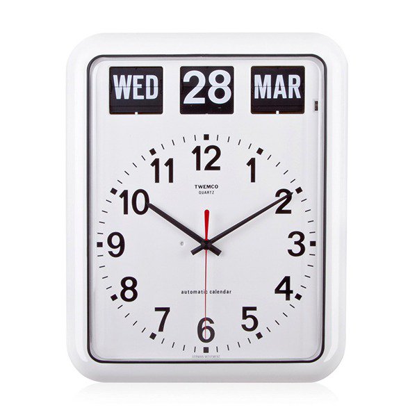 Twemco Automatic Calendar Quartz Clock #BQ-12A - MID-Century MODERN