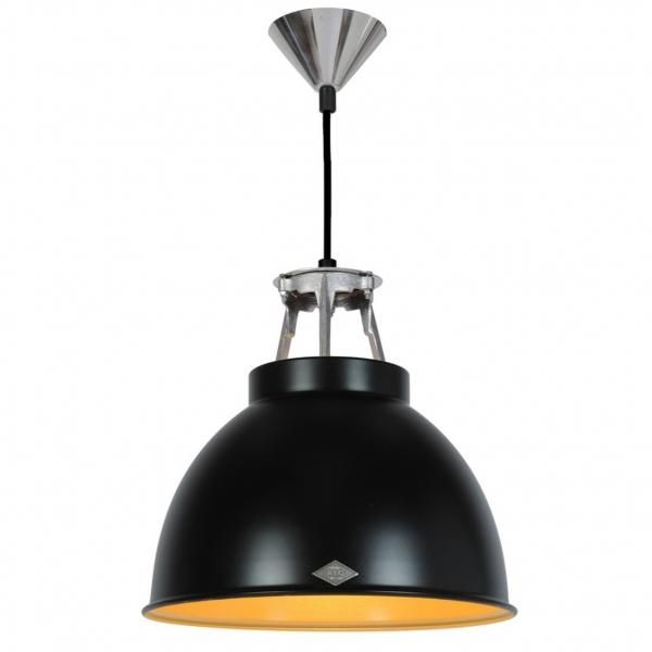 Titan Size 1 Pendant Light (Matte BlackBronze/White)