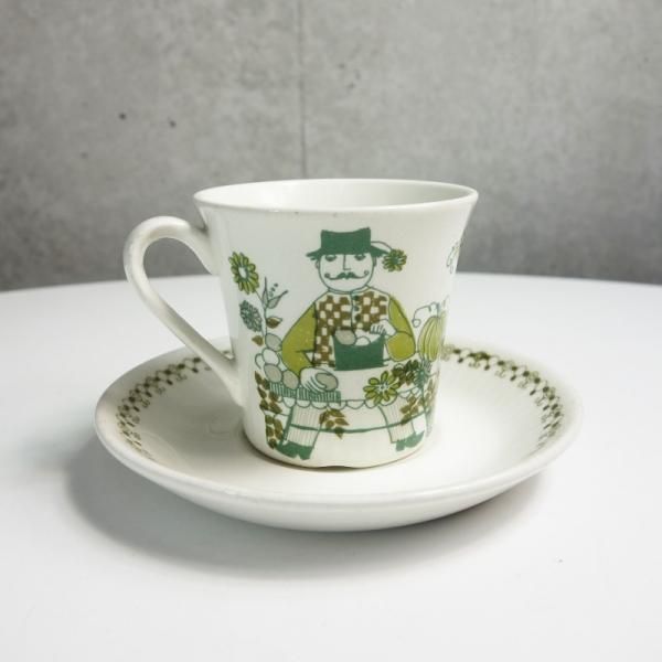 Figgjo ”Market” / Cup & Saucer - MID-Century MODERN