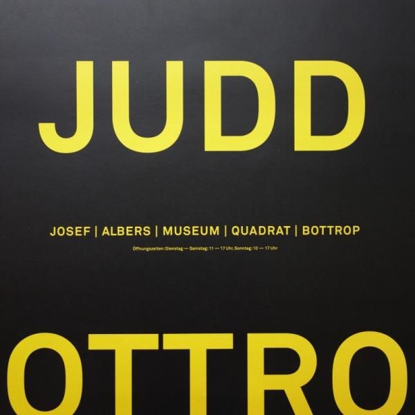 Josef Albers Museum ”Donald Judd” Exhibition Poster - MID Josef Albers Museum ”Donald Judd” Exhibition Poster - MID