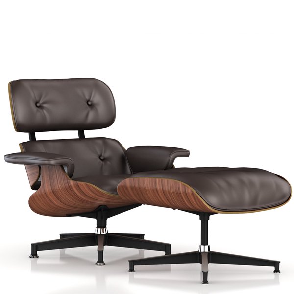 Lounge Chair & Ottoman / New / MCL Leather Brown