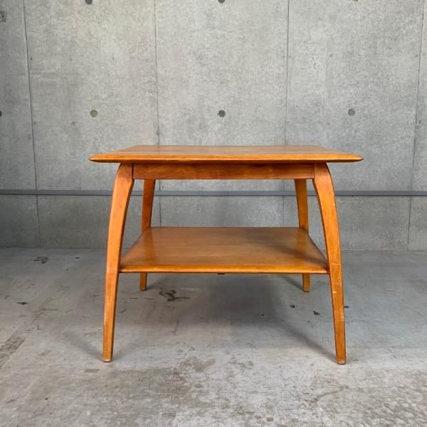 Heywood Wakefield 社製の刻印付きサイドテーブル Heywood Wakefield 社製の刻印付きサイドテーブル - メルカリ