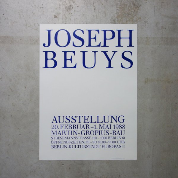 Joseph Beuys / 1988 Ausstellung 