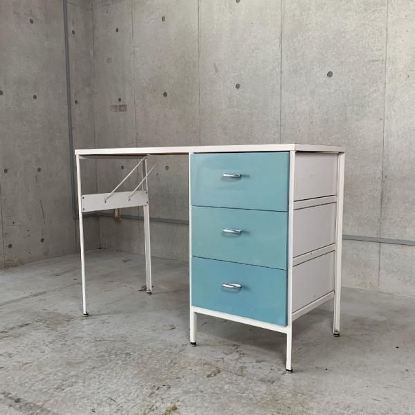 Steel frame Case Group Desk #4112 - MID-Century MODERN