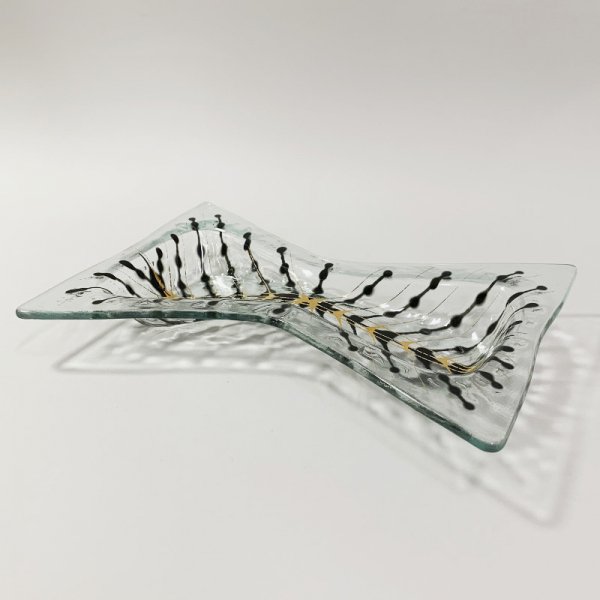 Higgins Glass / Bow Tie Dish Series / #21