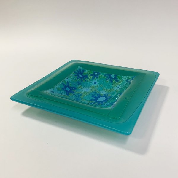 Higgins Glass / Square Dish / #37