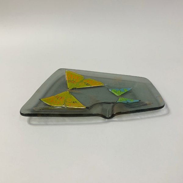 Higgins Glass / Ash Tray / Butterfly / #49