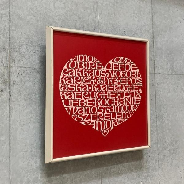 Girard Fabric Panel / International Love Heart / 額付き Girard Fabric Panel / International Love Heart / 額付き