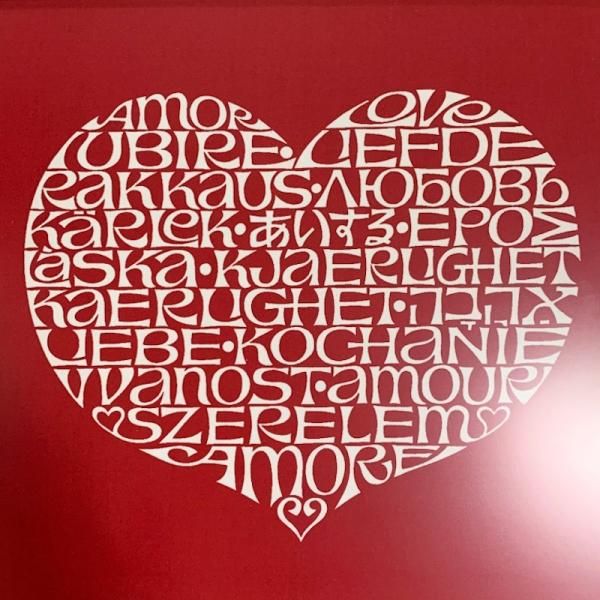 Girard Fabric Panel / International Love Heart / 額付き Girard Fabric Panel / International Love Heart / 額付き