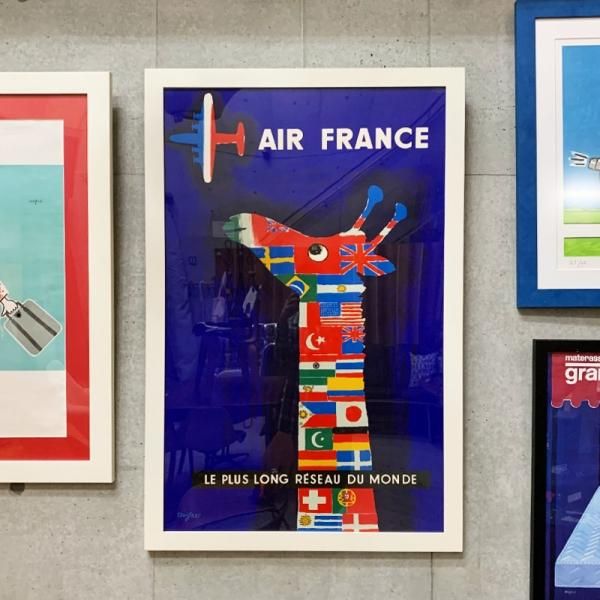 Raymond Savignac Poster / Air France 1956 - MID-Century MODERN Raymond Savignac Poster / Air France 1956 - MID-Century MODERN