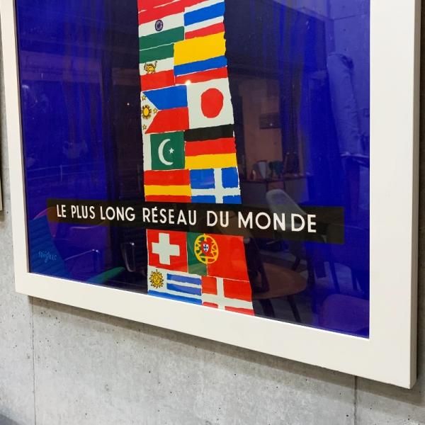 Raymond Savignac Poster / Air France 1956 - MID-Century MODERN Raymond Savignac Poster / Air France 1956 - MID-Century MODERN