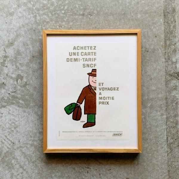 Raymond Savignac Poster / SNCF 1974 - MID-Century MODERN