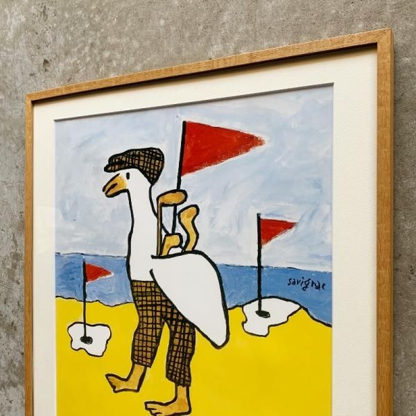 国内初の直営店 Savignac Raymond Poster MID - 2001 Trouville de Golf Beach / その他