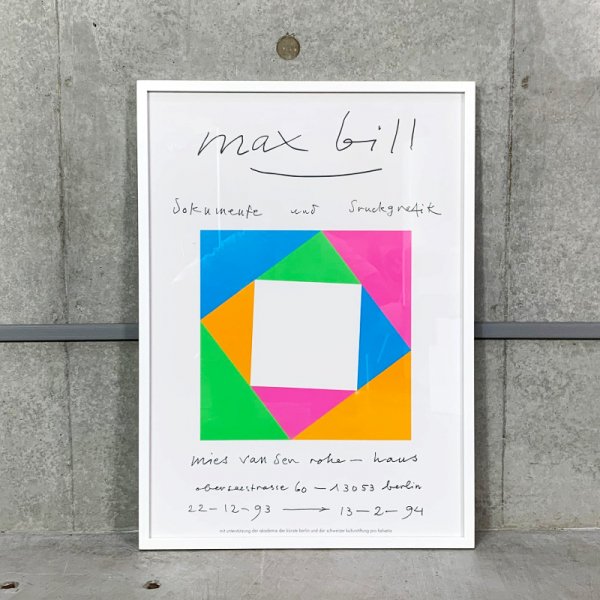 Max Bill Poster / Mies van der Rohe Haus 1993 