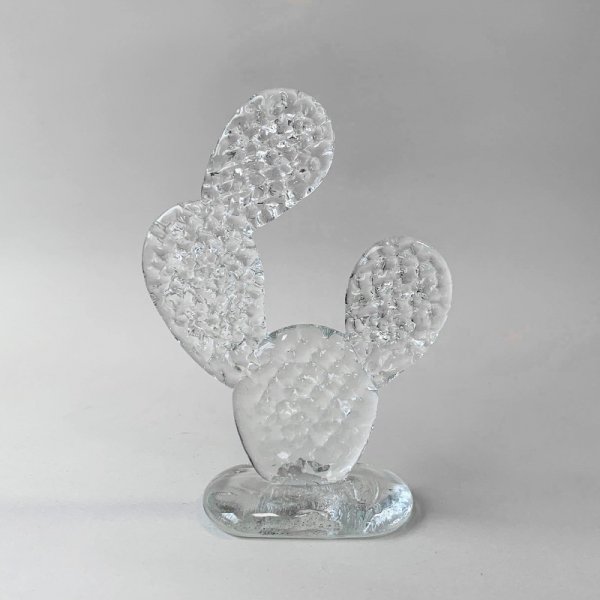 Cactus Glass Ornament Round Fan / ClearSmall