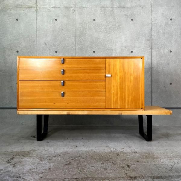 Nelson Platform Bench with Basic Cabinet - MID-Century MODERN Nelson Platform Bench with Basic Cabinet - MID-Century MODERN