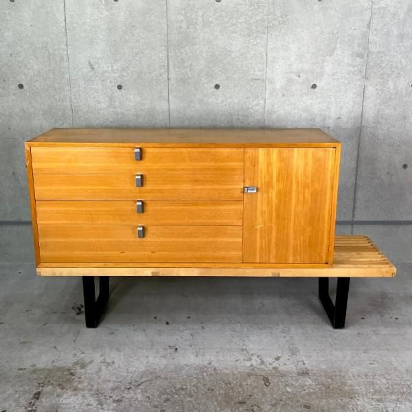 Nelson Platform Bench with Basic Cabinet - MID-Century MODERN Nelson Platform Bench with Basic Cabinet - MID-Century MODERN