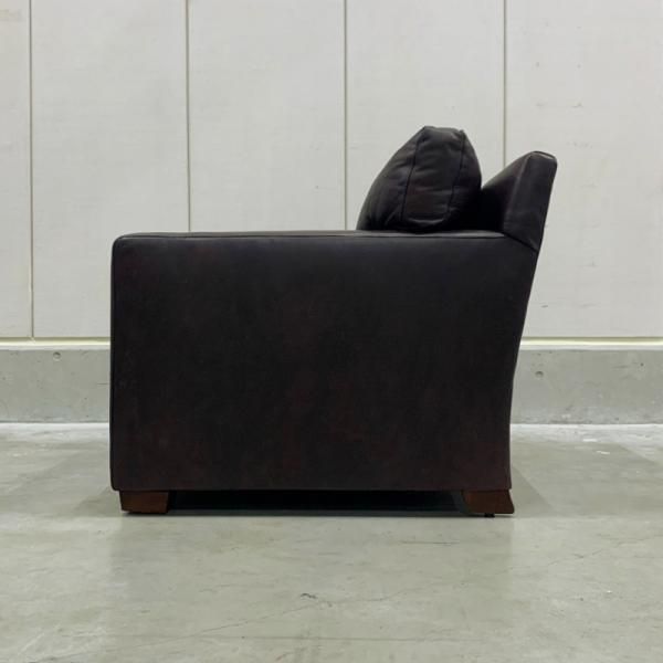 Ralph Lauren Leather Lounge Chair & Ottoman - MID-Century MODERN