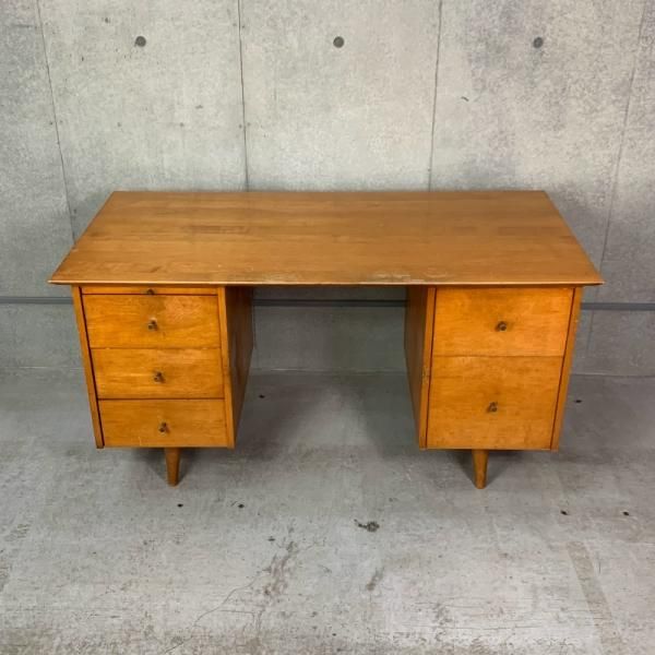 Planner Group Double Pedestal Exective Desk - MID-Century MODERN