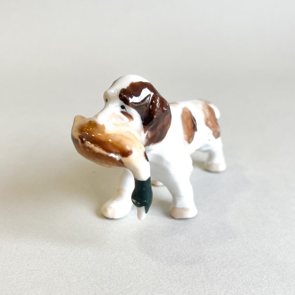 Porcelain Dog Object / Vintage