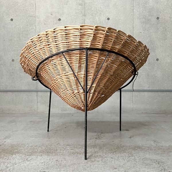 C8 Wicker Cone Chair Terrence Conran MID Century MODERN