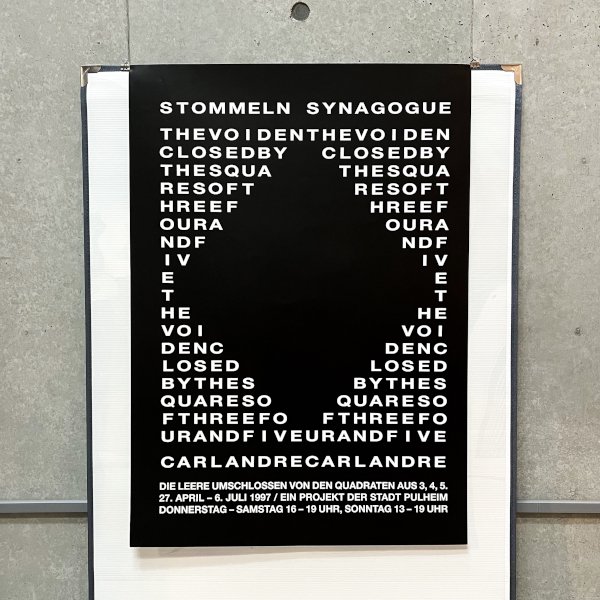 Exhibition Poster 1997 / Carl Andre