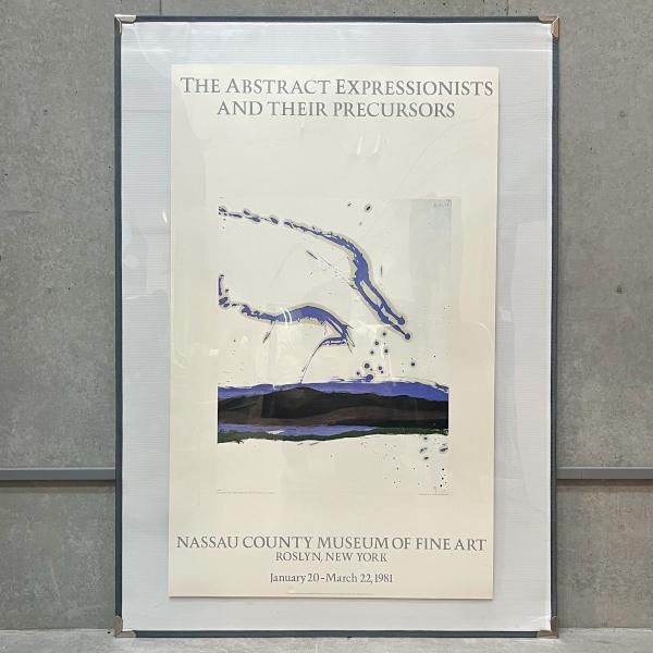 額装済/Beside the Sea/ロバート マザーウェル/アートポスター 額装済