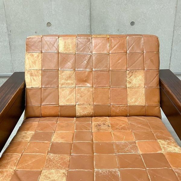 Leather Patchwork Lounge Chair / Percival Lafer - MID Leather Patchwork Lounge Chair / Percival Lafer - MID