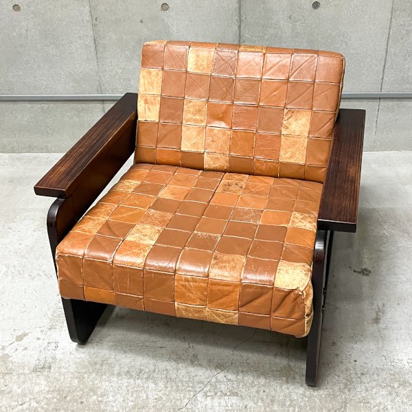Leather Patchwork Lounge Chair / Percival Lafer<img class='new_mark_img2' src='https://img.shop-pro.jp/img/new/icons5.gif' style='border:none;display:inline;margin:0px;padding:0px;width:auto;' />