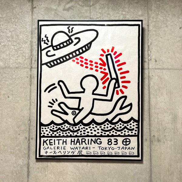 Keith Haring Exibition Poster 1983<img class='new_mark_img2' src='https://img.shop-pro.jp/img/new/icons5.gif' style='border:none;display:inline;margin:0px;padding:0px;width:auto;' />