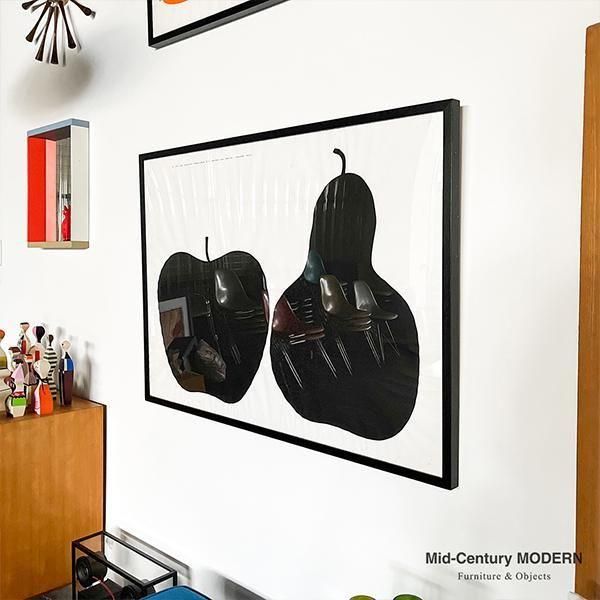Enzo Mari シルクスクリーン Tre la mela e la pera TRE, LA MELA E LA PERA 50 X 70 Silkscreen By Danese Milano