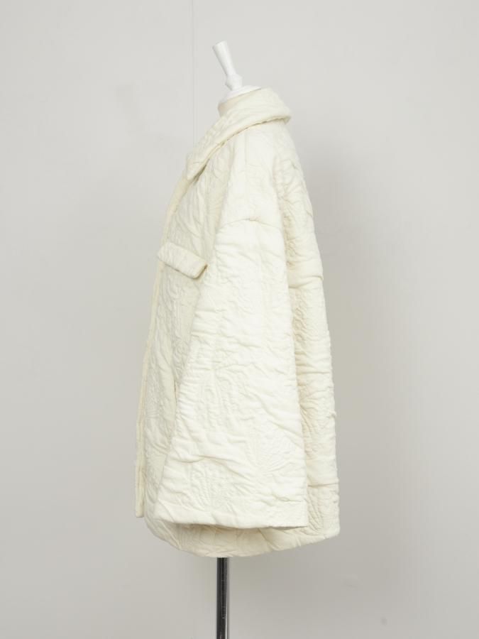 ジャケット・アウター rosarymoon Fluffy Jacquard Quilted Coat Fluffy Jacquard Quilted Coat （rosarymoon Fluffy Jacquard